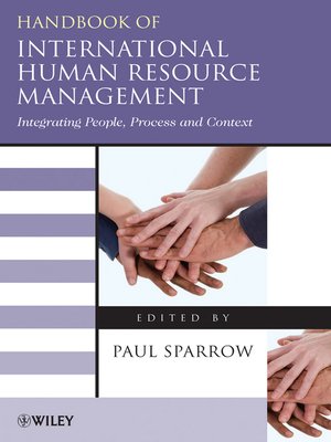cover image of Handbook of International Human Resource Management